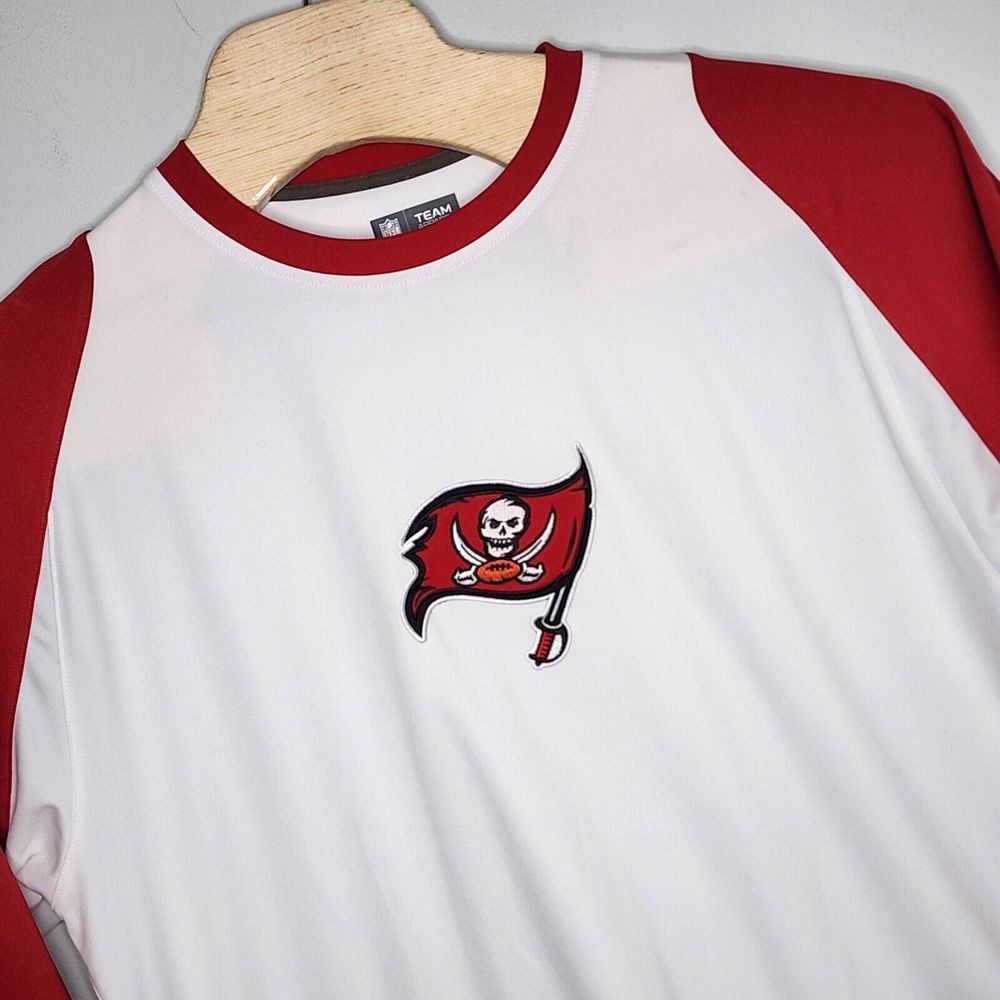NFL TEAM APPAREL Men's TAMPA BAY BUCCANEERS Flag JERSEY SIZE XL RED WHITE READ